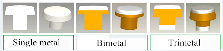 AgNi bimetaal contactklinknagels type